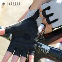 Mcycle Gants à doigts courts à coupe libre Coupe laser Anti-choc Demi-doigt Gants de cyclisme pour VTT Route
