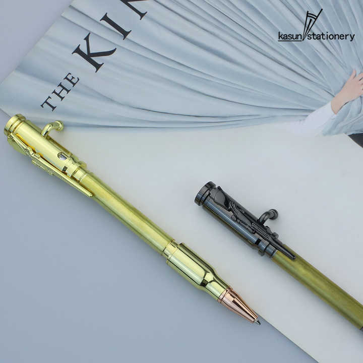 Luxury Novelty Brass Metal Gun Pen Kits for DIY Gifts