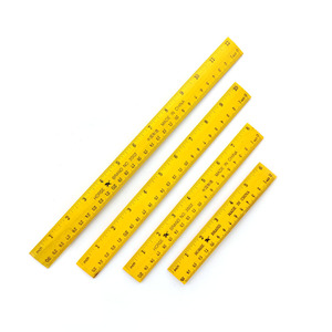 Règles en bois pour l'école et le bureau, 15 cm, 20 cm, 25 cm et 30 cm, mesures droites fabriquées à partir de matériaux écologiques - Product Image 1