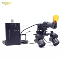 Loupes dentaires pour équipement buccal, zoom réglable 4-6X, loupe ergonomique avec lumière 5W, utilisée en dentisterie, ophtalmologie et otolaryngologie