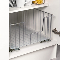 Glissières de tiroir pour armoire, Guides de panier de traction en forme de U montage de support de 45mm, Extension complète