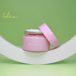 Flacon en verre vide pour crème pour la peau et crème pour les yeux personnalisable fabriqué à Guangdong, rose, 30 g, avec bouchon en plastique - Product Image 4
