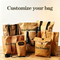 Sac fourre-tout personnalisé en PP tissé écologique avec logo, à longues poignées et motif lettres, recyclable, pour femmes et étudiants