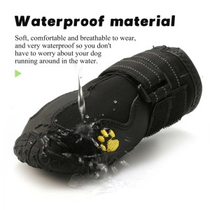 Осенняя обувь для домашних животных милый Принт дышащие Теплые водонепроницаемые чехлы для ботинок для кошек и собак классический трансграничный дизайн нетканый - Product Image 5