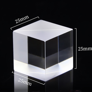 Divisor de vidro bk7 com placa de espelho, divisor de vidro para prisma - Product Image 1