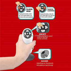 Binari del treno elettrico fai da te Slot per auto giocattoli bidirezionali <span class=keywords><strong>RC</strong></span> treni della metropolitana a infrarossi a due vie <span class=keywords><strong>RC</strong></span> con ponti a spina di pesce Set ferroviario - Product Image 5