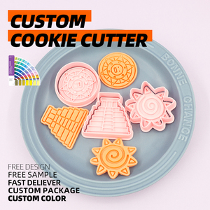 Serie <span class=keywords><strong>Maya</strong></span>, molde para galletas, animación solar <span class=keywords><strong>3D</strong></span>, cortador de galletas de arcilla impreso, rueda de plástico DIY para hacer galletas - Product Image 3