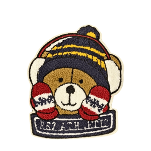 Parches de chenilla bordados personalizados <span class=keywords><strong>con</strong></span> logotipo de imagen de animal bonito para ropa infantil <span class=keywords><strong>con</strong></span> formas de <span class=keywords><strong>alfabeto</strong></span> floral - Product Image 5