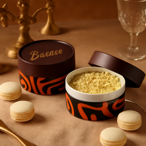 Boîte d'emballage cylindrique en kraft pour gâteau au fromage de qualité alimentaire, recyclable, pour chocolat, protéines en poudre, tube en papier - Product Image 3