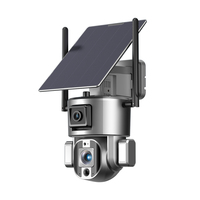KAANSKY Y5 IP66 4K 8MP Nouveau système de caméra de sécurité extérieure 9W à énergie solaire avec audio bidirectionnel Caméra 4G et connectivité WiFi 6