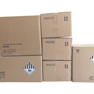 Cajas de cartón rectangulares plegables para embalaje de mercancías peligrosas de la ONU para baterías de iones de litio, 250g, reciclables - Product Image 2