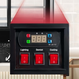 Vitrine réfrigérée professionnelle pour gâteaux avec verre plat, réfrigérateur de présentation pour boulangerie, vitrine à desserts pour magasin de sushis - Product Image 2