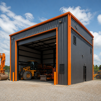Abri de rangement extérieur renforcé pour équipement lourd, bâtiment métallique préfabriqué, maison à ossature en acier haute résistance