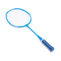 Raket bulu tangkis besi grosir, raket latihan badminton kustom murah