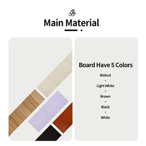 5 strati semplice stile moderno in legno massello di quercia librerie mobili in legno - Product Image 2