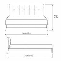 Lit Double Romantique en Cuir Écologique et Peluche, Design Français, pour Hôtel, Villa, Chambre Principale - Vente en Gros OEM