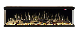 <span class=keywords><strong>Cheminée</strong></span> électrique à 3 faces avec télécommande, 6 couleurs de flammes, effet bois et cristal, pour salon - Product Image 4