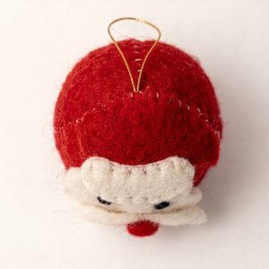 Wholesale Felt <b>Mini</b> Santa Head Ornament Handmade <b>Christmas</b> <b>Tree</b> Hanging Decor Claus Face Pendant Holiday Party Gift Set - Product Image 5