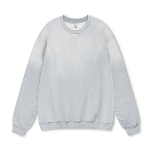 ผู้ผลิต H5554 ขายส่งเสื้อสเวตเชิ้ตพิมพ์ลายแว็กซ์ผ้าฝ้าย 100% 400 GSM คุณภาพสูง แบบคอกลม - Product Image 1