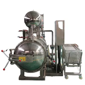 Automatic Steam Heating Flavoured Milk Sterilizer Machine Sauce Sterilization retort for Glass Bottle or Tins