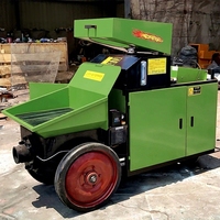Pompe à béton portable montée sur remorque avec moteur diesel 40m³/h, pompe de ligne à couple élevé pour la construction de fondations et de ponts