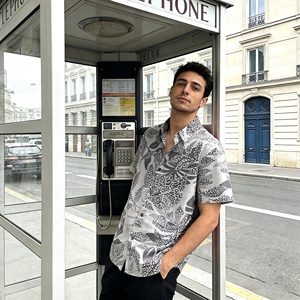 Camicia Hawaiana Casual da <span class=keywords><strong>Uomo</strong></span> in Poliestere/Cotone ad Asciugatura Rapida, di Tendenza, Estiva, ODM, Vestibilità Ampia, per la Spiaggia - Vendita Calda Direttamente dalla Fabbrica - Product Image 1