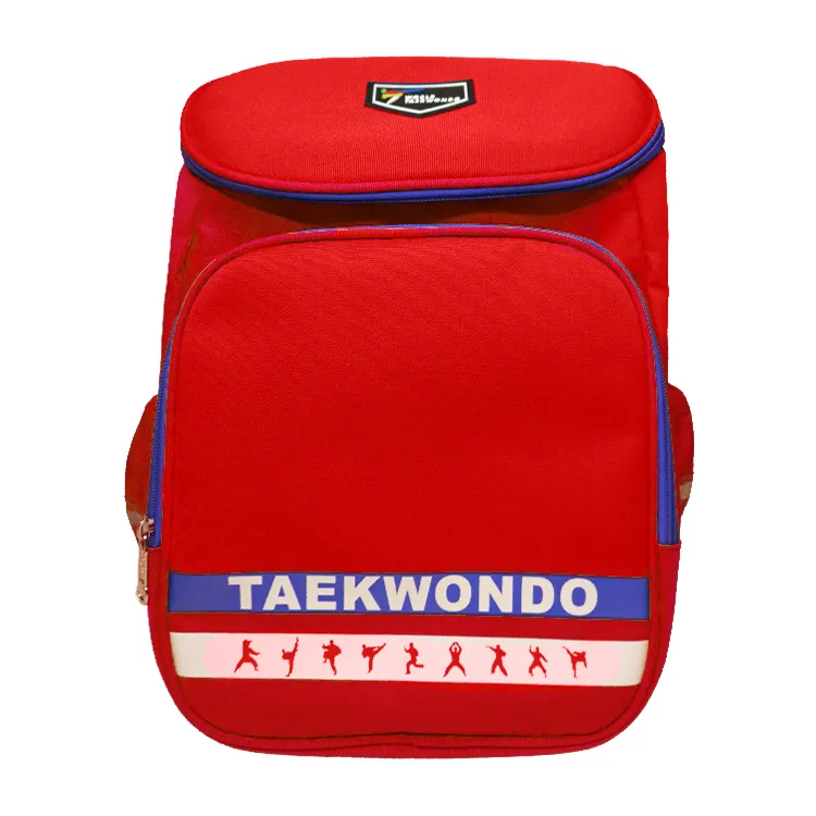 Taekwondo polyester material red blue protective bag for karate, boxing, sports