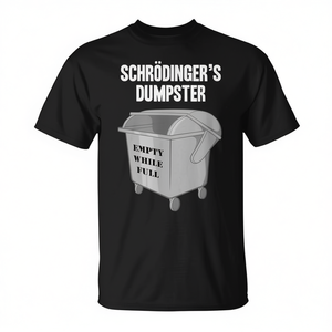 Camiseta Schrodinger's Dumpster, divertida camiseta con diseño de paradoja física, ropa informal para hombre - Product Image 3