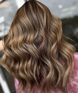 باروكة فاخرة مصنوعة يدويًا بلون بني متدرج، شعر أوروبي طبيعي متموج، شفافة للباروكات الكاملة ذات الدانتيل للنساء بدون صمغ - Product Image 2