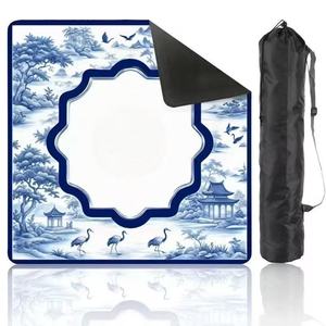 Halloween Crystal Velvet Mahjong <b>Table</b> Pad Wear Resistant Non Slip Soundproof Indoor Game Mat - Product Image 5