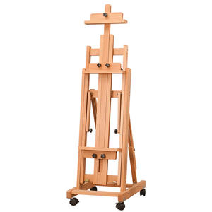 大人のためのプロの大きな固体ブナの床スタジオイーゼル多機能マスターペインティングイーゼル - Product Image 1