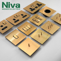 Prise murale en acier inoxydable NIVA NV5 avec USB-C 13A, installation facile, norme britannique