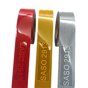 Cinta Reflectante Roja, Blanca y Amarilla con Certificación SASO, Adhesiva, para Advertencia en Vehículos y Camiones, Marcado de Seguridad - Product Image 5