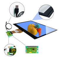 Écran tactile capacitif AG TFT LCD LVDS de 10, 12, 11,6, 15, 16, 17,3, 21, 23,8, 32 pouces lisible en plein soleil pour chargeur de véhicules électriques