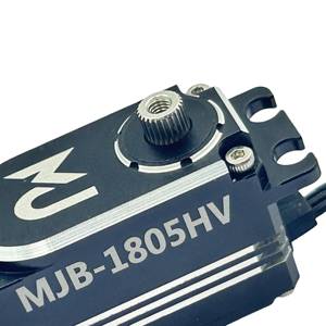 Servomoteurs RC numériques sans balais à profil bas Mjb-1805hv 8.4v, 18kg, engrenages en acier inoxydable, boîtier en aluminium, haute tension - Product Image 6