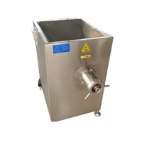 Broyeur à viande automatique en acier inoxydable industriel à haute capacité 300-500 kg/h pour bœuf, porc, poulet