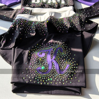Costumes de Noël OEM/ODM, uniformes de cheerleading pour la scène, justaucorps de gymnastique en polyester et élasthanne légers, personnalisables