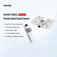 Caméra stabilisée de poche HOVER VERSA 4K, double mode (portable et autonome), avec suivi IA pour Vlog, voyages et tournages en extérieur
