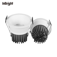 Spot interchangeable CCT d'hôtel intérieur de haute qualité 5W 10W 18W projecteur monté encastré LED COB anti-éblouissement