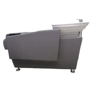 Hot selling factory wholesale gray salon hair washing shampoo bed chair furniture