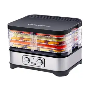 Risparmio energetico 230W temperatura, controllo 5 vassoi uso domestico cibo Jerky erbe carne manzo frutta verdura disidratatore macchina/