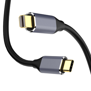 4K 60Hz <span class=keywords><strong>USB</strong></span> tipo <span class=keywords><strong>C</strong></span> pantalla Puerto DP adaptador Cable 1,8 m PVC <span class=keywords><strong>USB</strong></span> <span class=keywords><strong>C</strong></span> <span class=keywords><strong>Mini</strong></span> DP Convertidor para pantalla de portátil Monitor REPRODUCTOR DE DVD - Product Image 1
