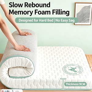 Surmatelas Épais et Doux pour Dortoir Scolaire - Surmatelas en Fibre <span class=keywords><strong>de</strong></span> Polyester Écologique et Durable, Taille Simple - Product Image 1