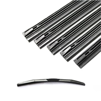 Gancho U/J Original para parabrisas delantero de coche, recargas de limpiaparabrisas para todas las estaciones, tiras de goma Natural, hoja de limpiaparabrisas híbrida, 8 mm