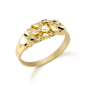14K Vergoldeter Vintage Nugget Smashing Band <span class=keywords><strong>Ring</strong></span> Geschenk für Männer/Frauen Eleganter Statement-<span class=keywords><strong>Ring</strong></span> Perfektes Geschenk - Product Image 1