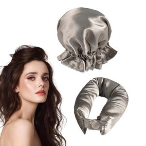 Rouleaux à cheveux sans chaleur en satin, oreiller à rouleaux doux, <span class=keywords><strong>bandeau</strong></span> <span class=keywords><strong>magique</strong></span> sans chaleur, rouleaux à cheveux en satin sans chaleur, rouleaux à cheveux en soie satinée sans chaleur - Product Image 4