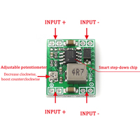 Creatall CA-1584 3A Modul Catu Daya Konverter DC-DC yang Dapat Disesuaikan ICs