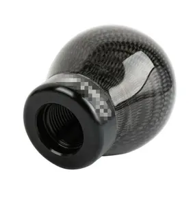 Real Carbon Fiber Ball Manual Gear Shift Knob Shifter