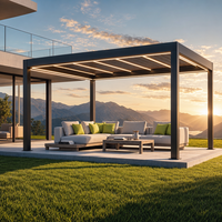 Pergola d'extérieur en aluminium pour terrasse, abri de jardin, mobilier de jardin