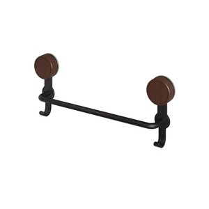 Toallero de Acero Inoxidable con Montaje por Succión, Diseño Minimalista, Gancho de Almacenamiento para Baño, Colgador de Toallas con Acabado Impermeable de Aceite de Cera de Madera - Product Image 3